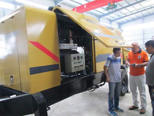 外商考察混凝土泵，成功訂購(gòu)！